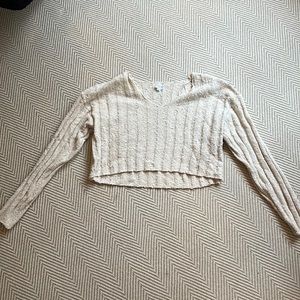 Cream cropped sweater
